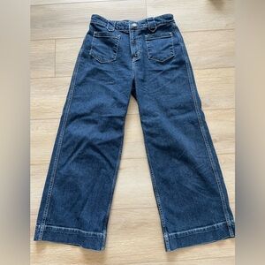 Frame Denim Dark Blue Wide Leg Jeans size 29